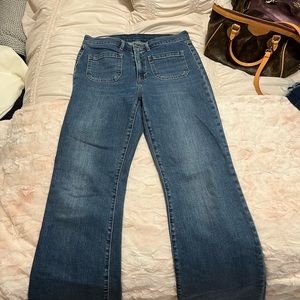 Gap wide leg front patch pockets size 10/30 adorable on